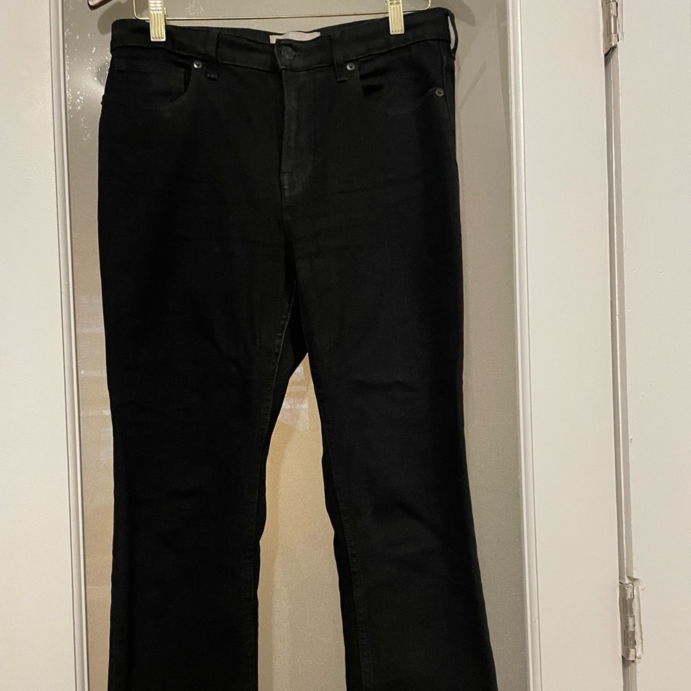Everlane kick crop black Jean